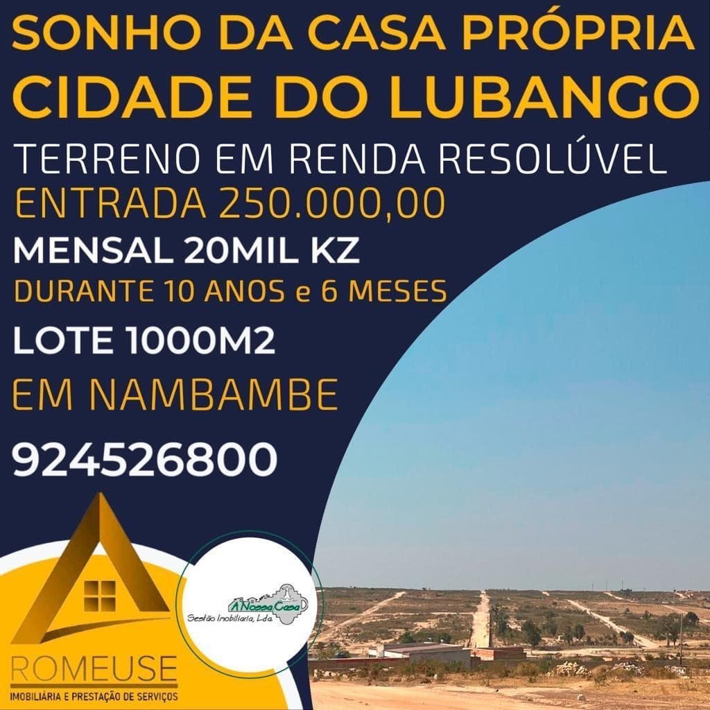 venda de terrenos em renda resolúvel na província da Huila município do Lubango zona do Nambambe. - Imagem 1